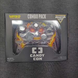Candy Con Monster Jam Max-D Combo Pack Controller Faceplate Thumbsticks